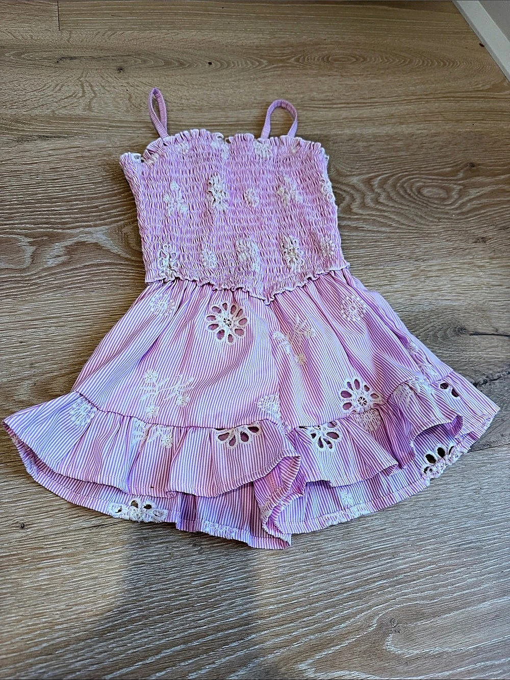 Flower by Zoe Girls Pink Striped Sundress